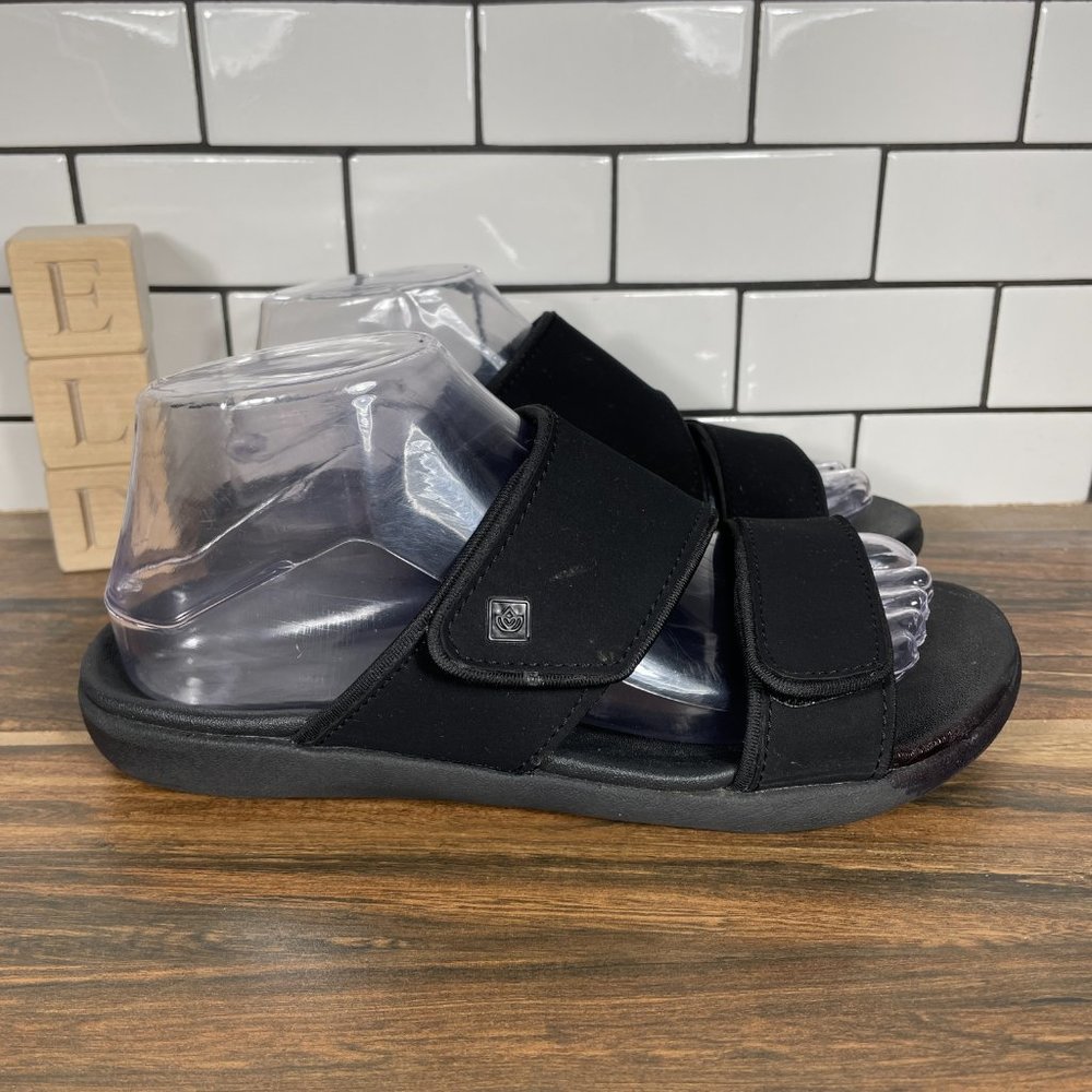 Spenco Kholo Nuevo Women's Size 7 Shoes Black Orthotic Comfort Slide Sandal - Picture 3 of 14